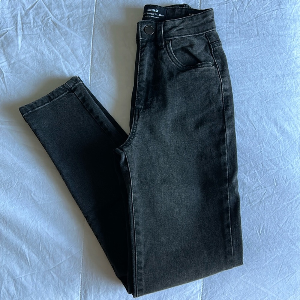 High Rise Black Jeans
